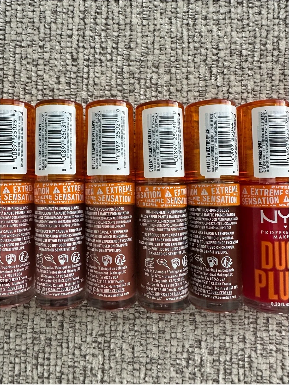 BRAND NEW NYX Duck Plump High Pigment Plumping Lip Gloss – 10 Full Size Glosses